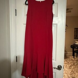 Calvin Klein Red High Low Dress
